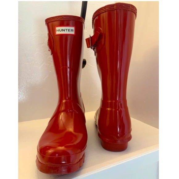 Hunter ‘Original Short’ Gloss Rain Boot - Picture 4 of 5